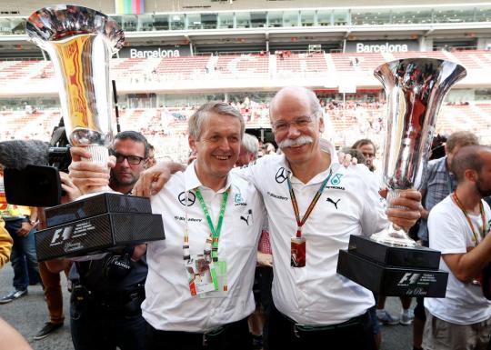 mercedes f1 management team